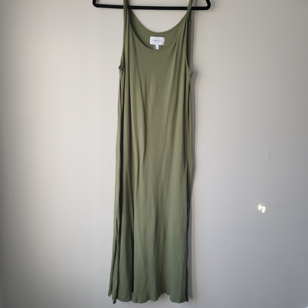 Current Elliott Olive Green Sleeveless Comfy Casual Beach Summer Maxi Dress